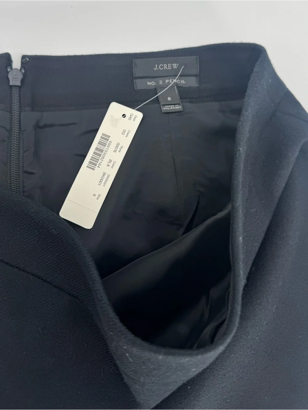 J. Crew Women’s Black Midi Pencil Skirt Size 6